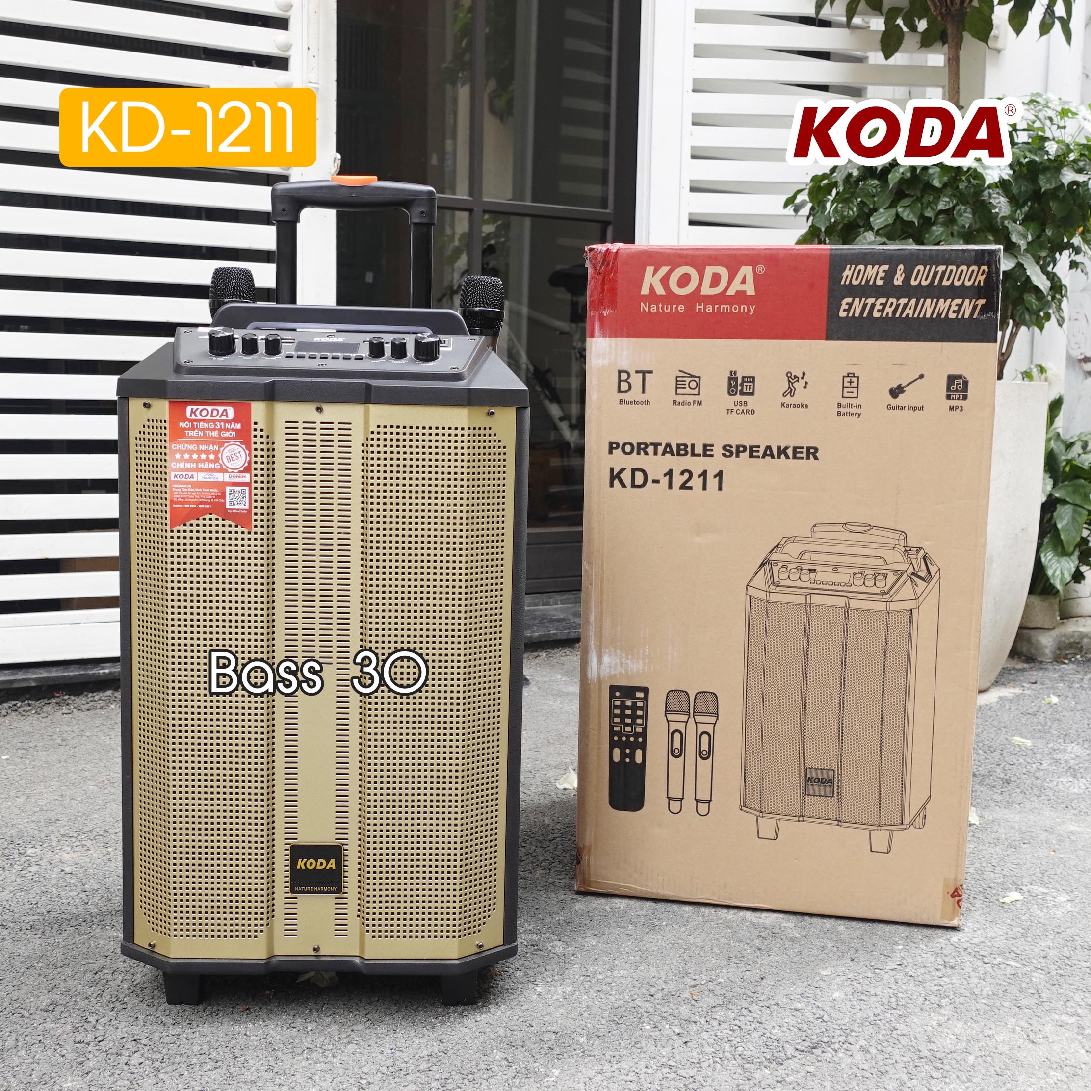 Loa Kéo Di Động KODA KD1211 - Bass 30 New 2024